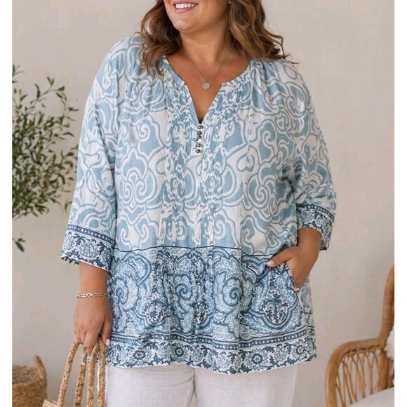 Soft Surroundings Tops - Soft Surroundings Rivera-Chic Tunic Top